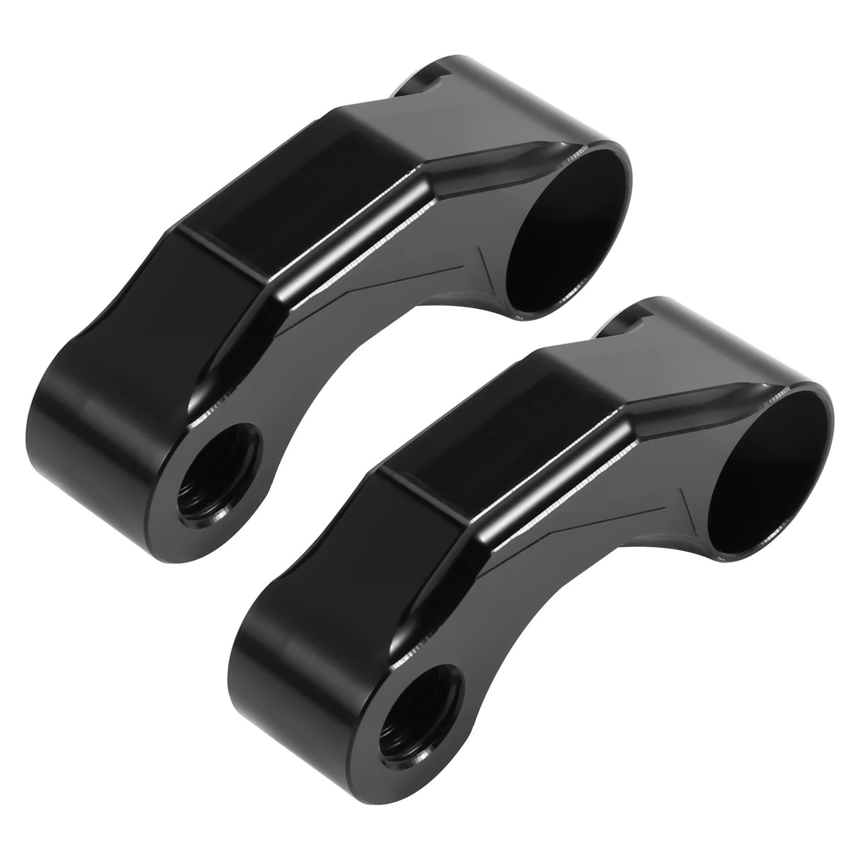 Motorcycle Mirror Riser Extension Bracket Adapter For Bmw R1200Gs Lc/Adv 13-18 R Ninet/R1200R Premium Cnc Aluminum Alloy Black