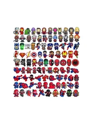 MESUCA Random 10/20/30PCS Hot Toys Marvel Spider-Man Series Shoe Charms For Clogs,PVC Shoe DIY Decorations Premium Accessories