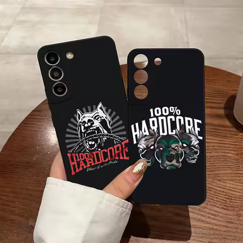 100 Hardcore Dog To The Bone Phone Case for Samsung S24 Ultra S23 Fe S22 S20 S21 Plus Galaxy A54 A34 A24 A53 Note 20 Cover