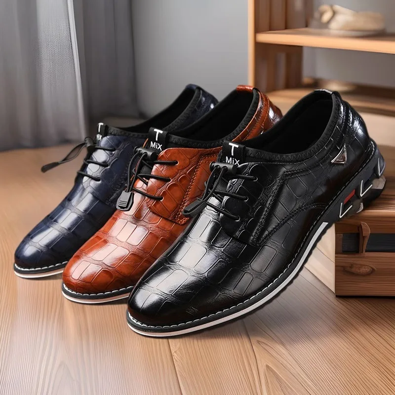 

Мужская повседневная обувь Новые лоферы Британский стиль Кожаные дизайнерские туфли мужские повседневные кроссовки Оптовая продажа больших размеров 38-50 черный коричневый синий