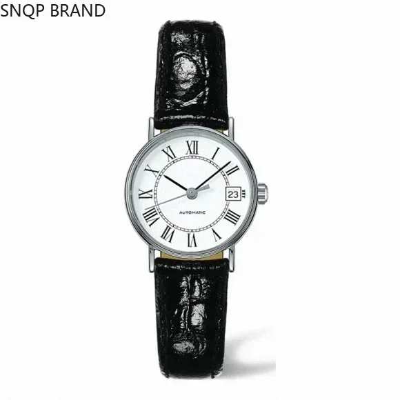 Luxury New Womens Watch Rose Quartz Gold White Black Leather Reloj Hombre