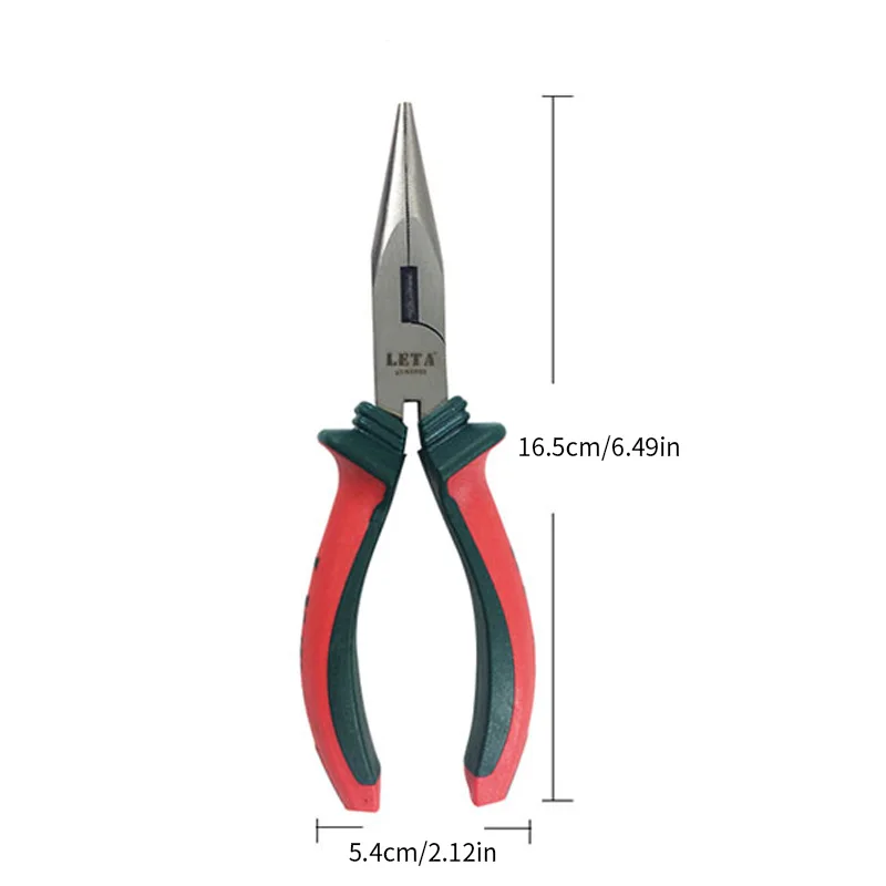 6-inch pointed nose pliers, pointed mouth pliers, clamping tool