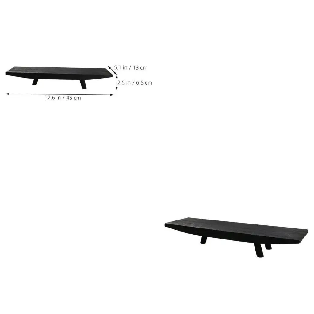 

Rural Wooden Tray Three Leg Design Kitchen Countertop Decorative Piece for Home D2RD
