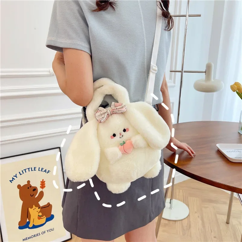 Sac à Dos en Peluche Doux au Beurre de Fruits pour Fille, Loisirs, Avocat, SLaura, Miel, Pêche, Lapin, Initié Unique, Kawaii, 23cm