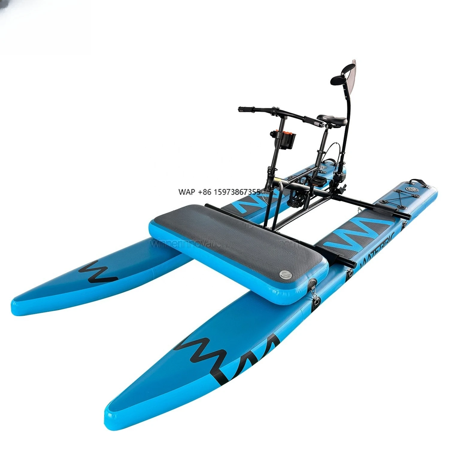 

JTRDA 10ft Inflatable Water Bike Pedal Boat Blue Color 1 Person 1 Year Warranty Factory Price for Sale