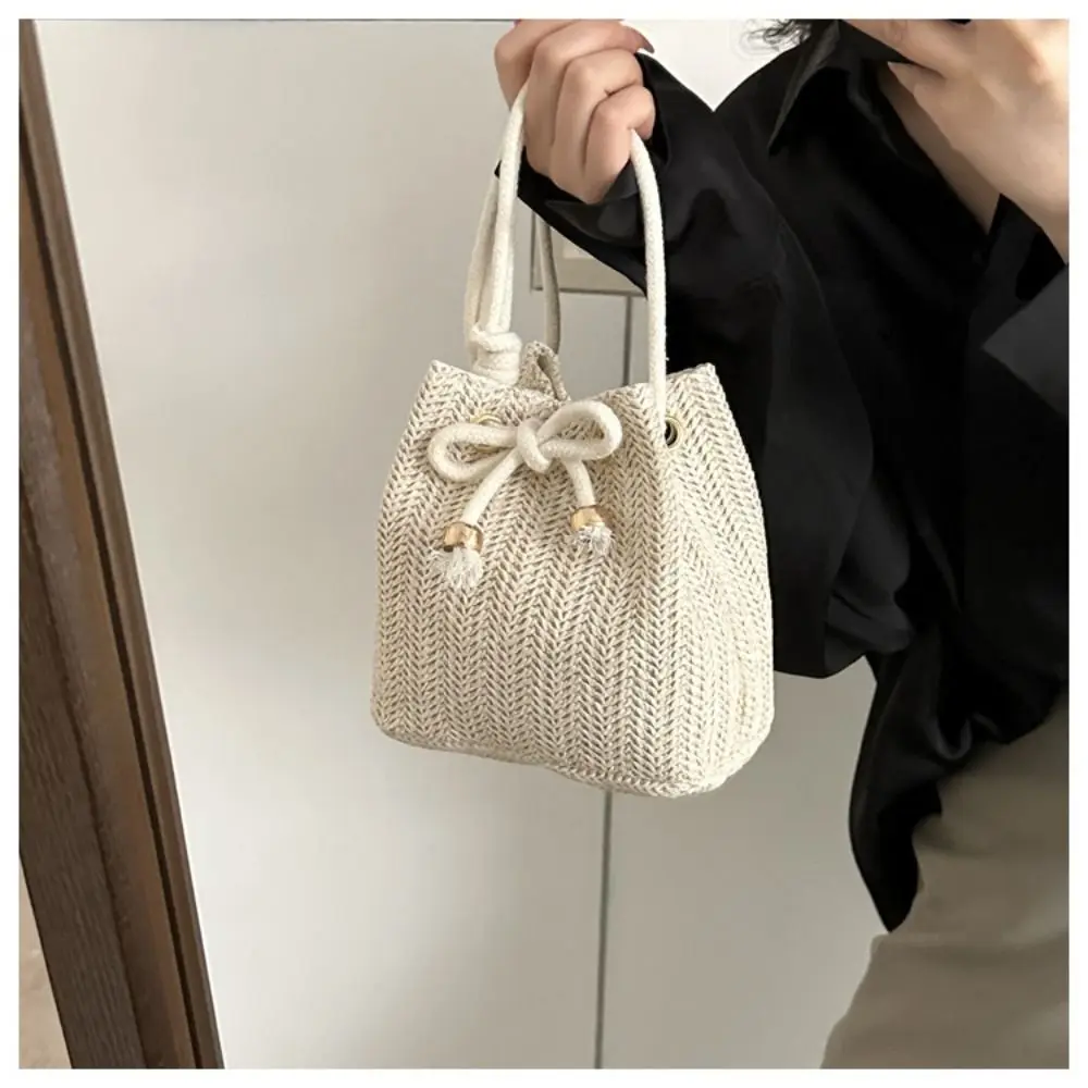 NEW Womens Cross Body Bag Soft Woven Straw Shoulder Bags Ladies Summer Beach Handbag Casual Female Satchels