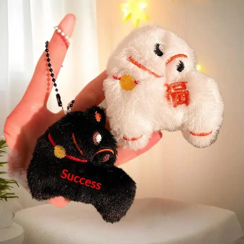 馬年ぬいぐるみキーホルダー、かわいいぬいぐるみポニーマスコットペンダント、中国の旧正月のお土産