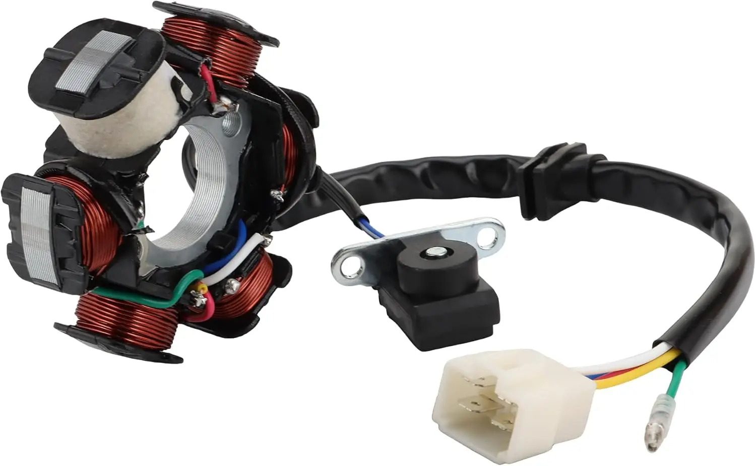 

Сменная катушка статора Magneto 6, совместимая с скутером LML Star 125 GY6 50cc 70cc 90cc 110cc 125cc ATV 4-колесный квадроцикл