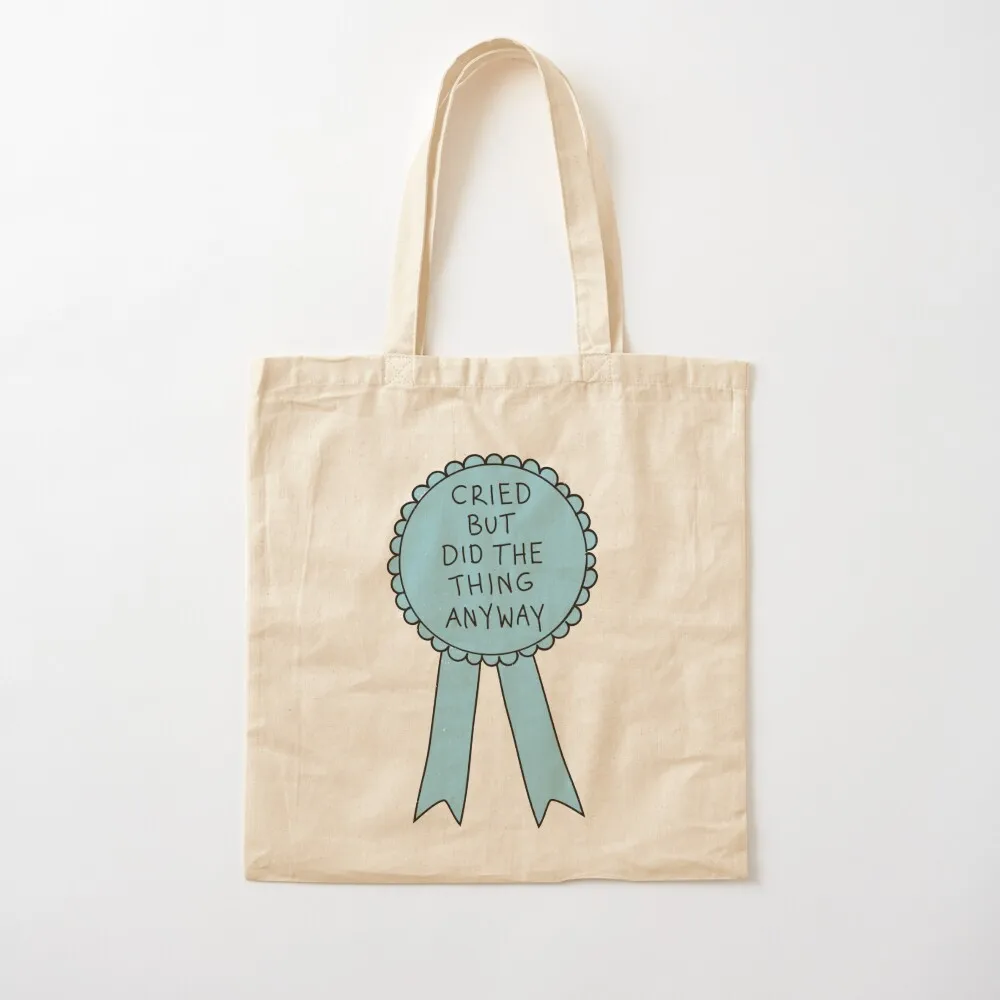 Did The Thing Anyway Tote Bag Shopper handbag female bag Canvas Tote Bag