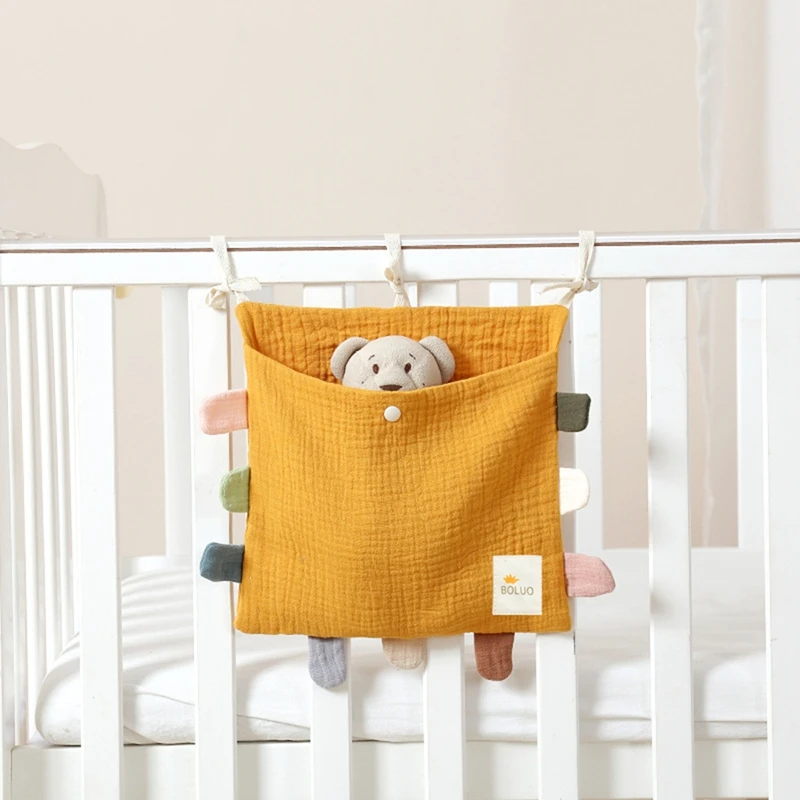 Baby Bed Side Organiser Cotton Bed Storage Bagessentials Storage Bag Baby Hanging Bag For Baby Nappy Toy Clothes