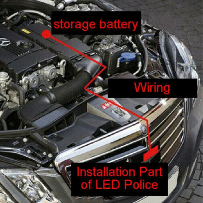 

Автомобильный проблесковый маячок Superior-Car 12V 16 LED (красно-синий) для экстренных служб, сигнальная лампа на приборную панель