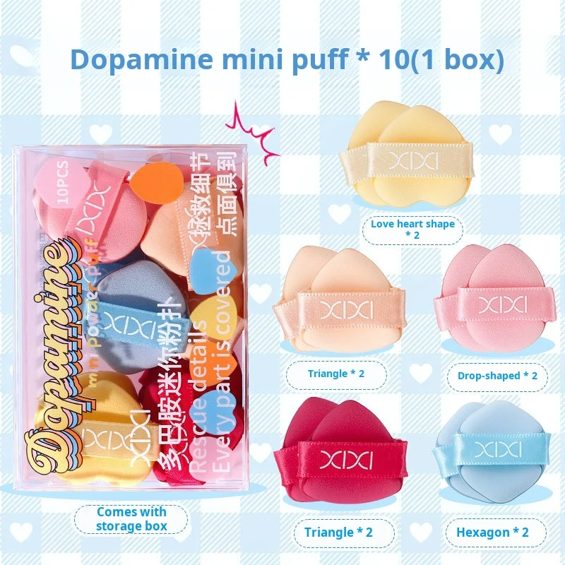 Zestaw gąbek do makijażu w proszku do podkładu w płynie Gąbka do makijażu Blender Narzędzia kosmetyczne Ekologiczne 10 szt.