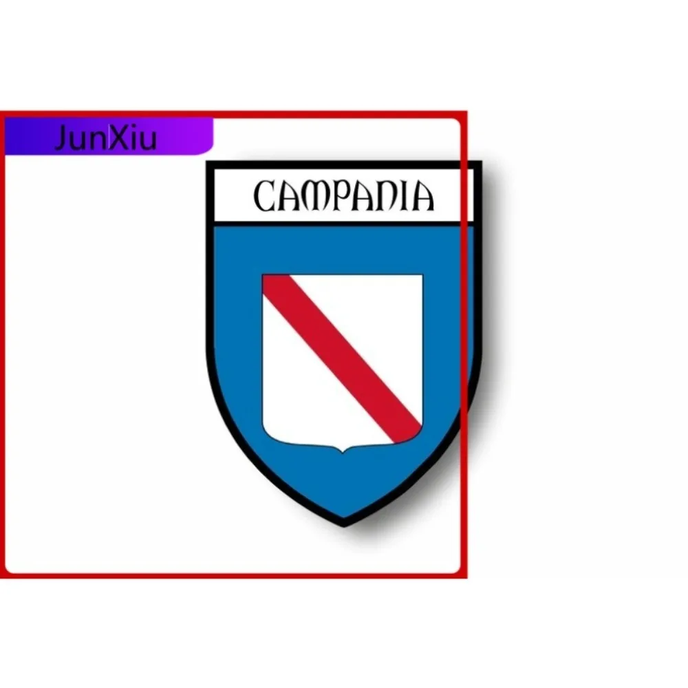 

Наклейка на мотоциклетный шлем с гербом города Кампания, Италия, забавное украшение для кемпинга и автомобиля