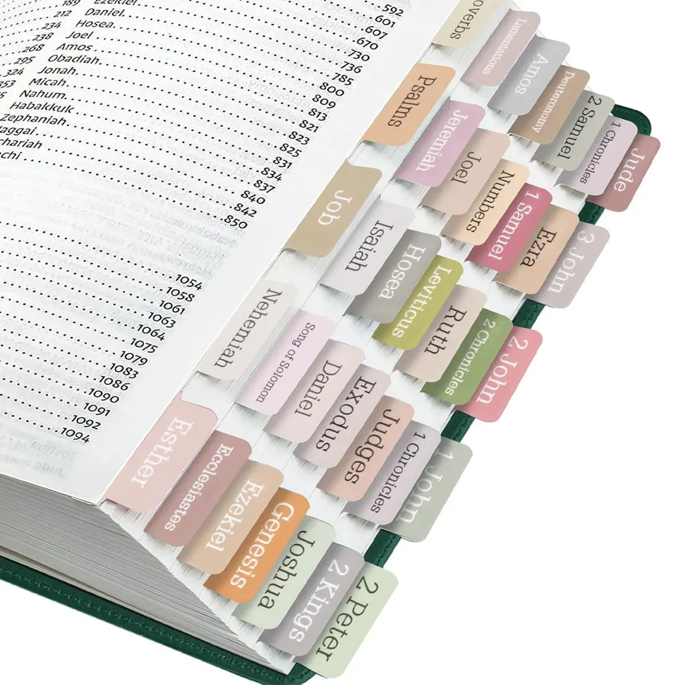 75pcs Bible index labels, suitable for men and women, Bible book labels, large font for easy reading and sticking.
