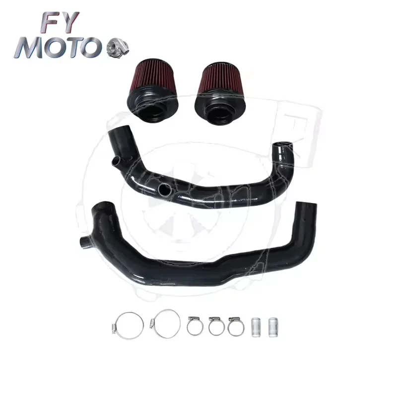 For BMW N54 07-10 135i 335i 535i 1M Z4 OEM Location Silicone Turbo Inlet Hose Intake Kit with wire reinforce inside