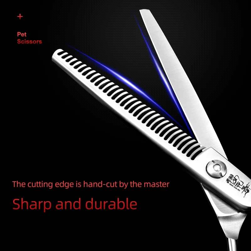 Pet scissors trimming beauty scissors than bear dog cat shaving scissors 6.5/6.8 inch tooth scissors thinning scissors