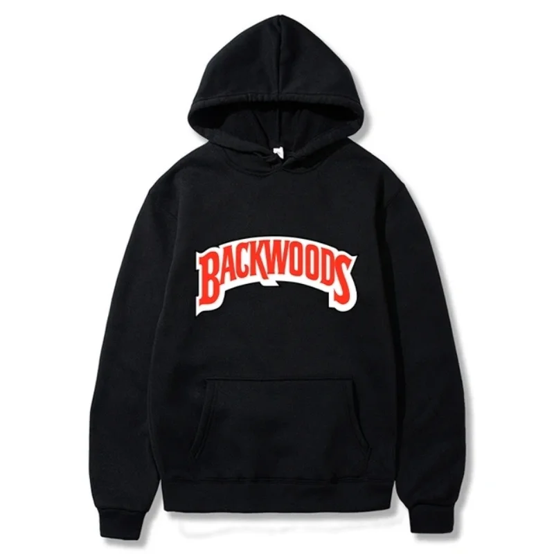 

Backwoods Hoodie Men's fashion letter graphic printed sweatshirt Casual Harajuku Streetwear hooded jumper Running tracksuit