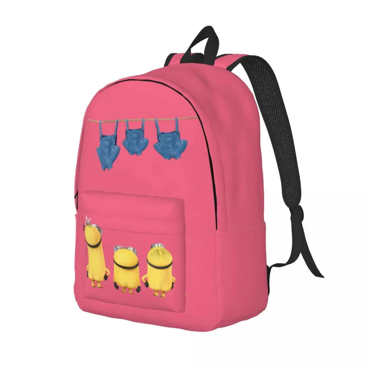 M-Minions Printed Lightweight Casual Schoolbag For School, Outdoor, Shopping, Office 15.7in 17.7in