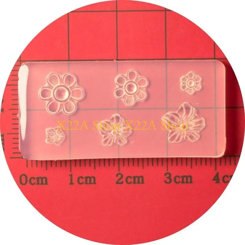 Unique Five Petal Flower Silicone Mold Art Carving Mold Suitable for Diy Art Decoration Supplies Template Tool