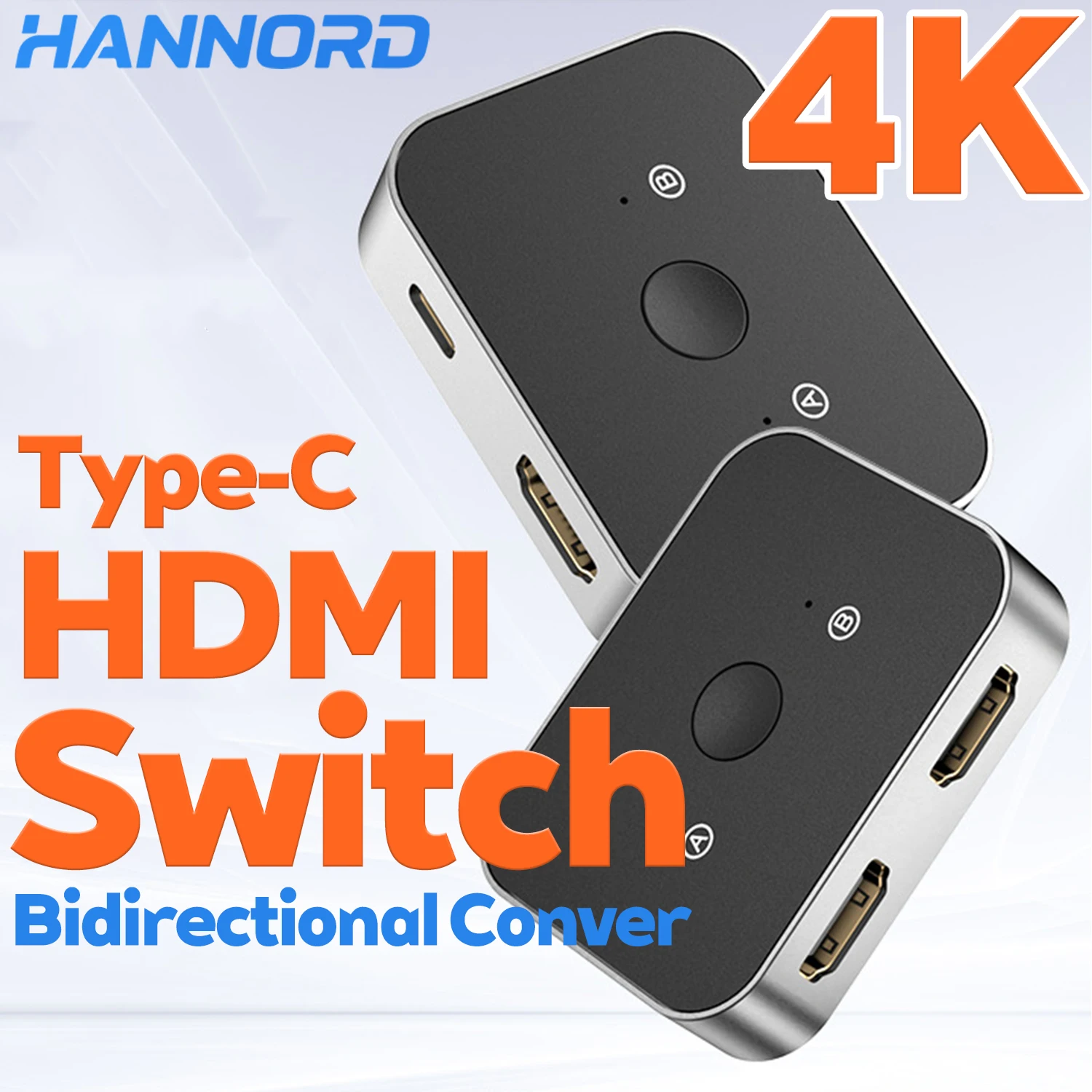 

HDMI-совместимый переключатель Hannord 4K, 144 Гц, USB C, двунаправленные концентраторы, поддержка горячей клавиши, коммутатор распределения видео высокой четкости