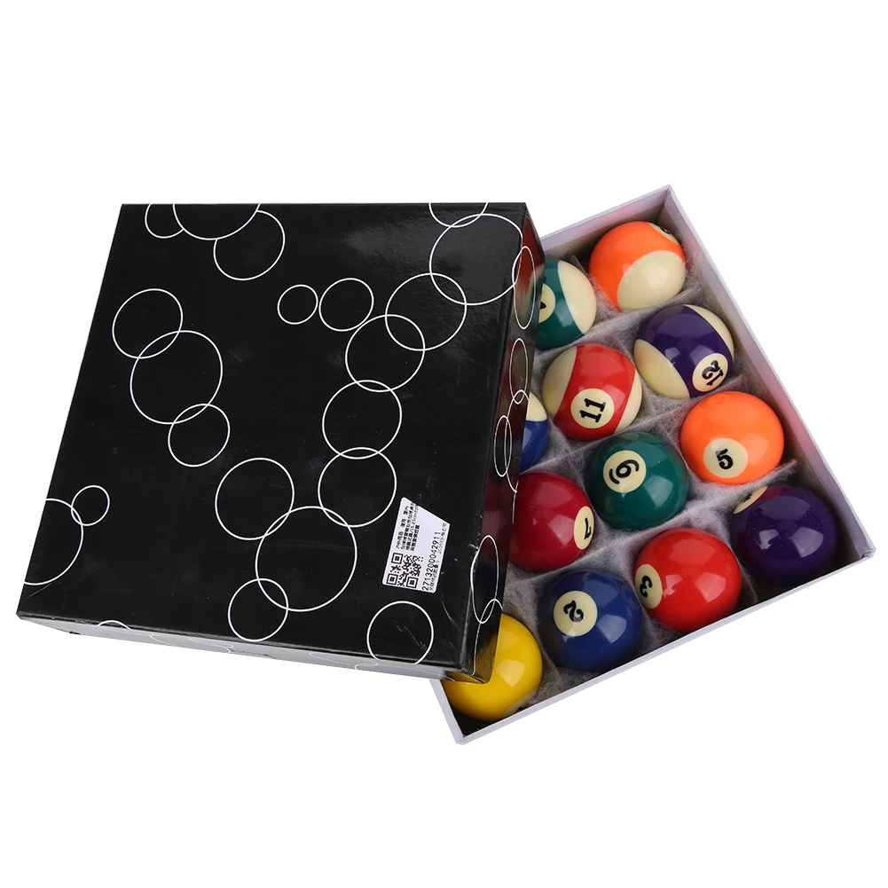 

Billiard Ball Professional Billiard Ball Complete Set 2.3in Resin Pool Table Accessories Indoor Sport