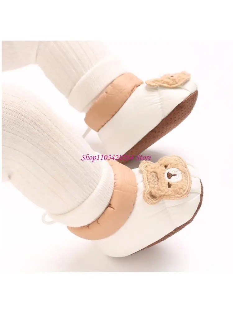 جوارب قطنية سهلة الارتداء للطفل مع قاعدة سميكة مضادة للانزلاق، أحذية مشي ناعمة ومريحة