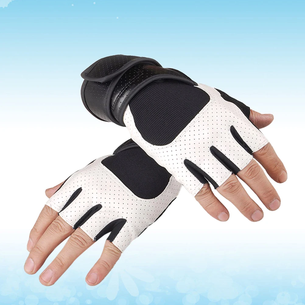 

Sports Gloves Fitness Wrist Protectors for Man Half Finger Ventilated Lightweight Sweat Absorbent Breathable