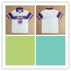 

Футболка Fiorentin Retro Jersey Away S2XL, молодежная, приталенная, весна 2024, с отложным воротником
