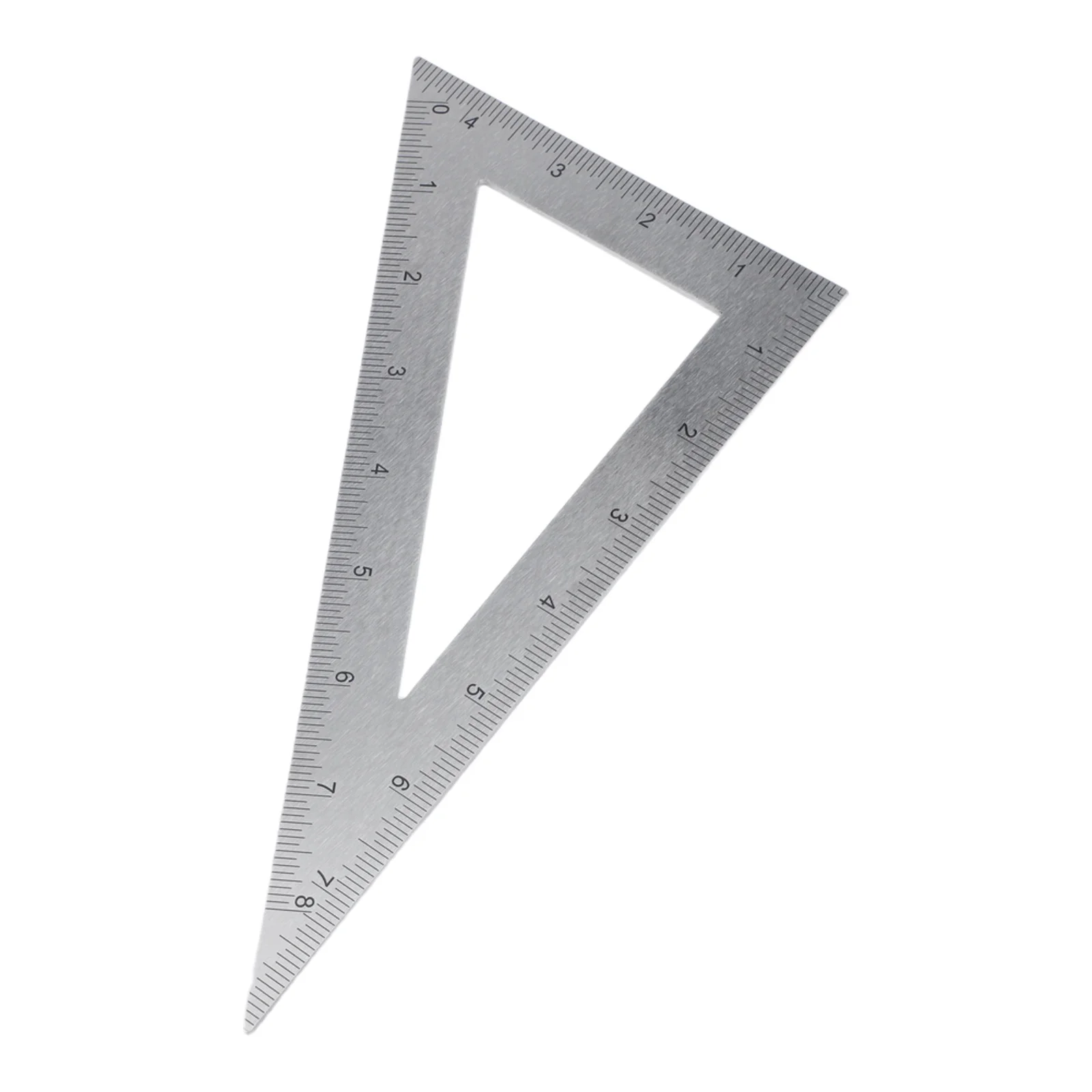 Holzbearbeitungs-Dreieckslineal, 45-90-Grad-Winkelmesser aus Edelstahl, Dual-Skala, Winkelmessgerät, Markierungswerkzeug für Tischlerei und Zeichnen – Detail 5