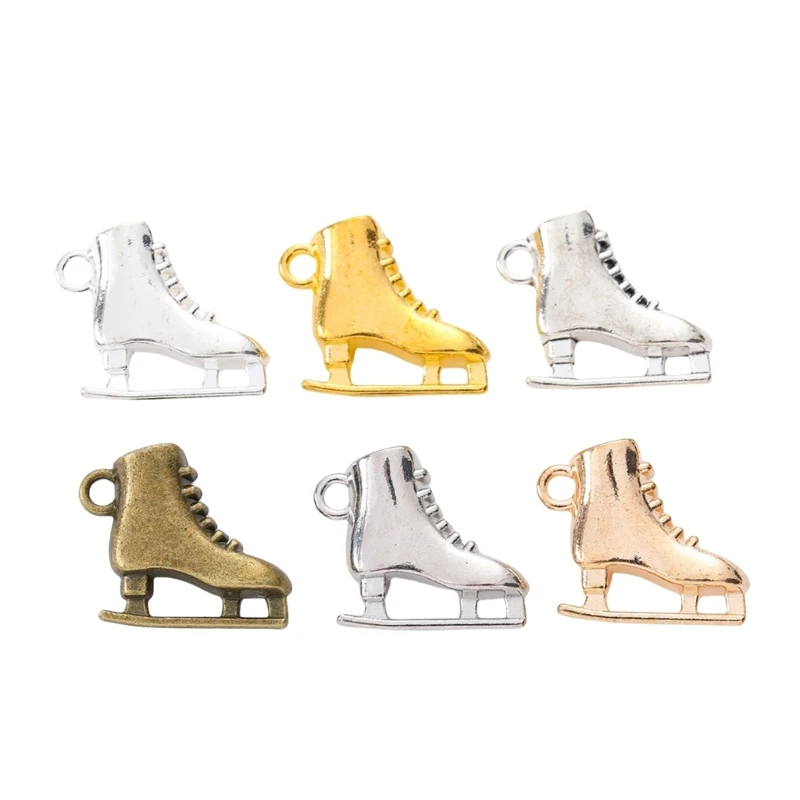 30Pieces Unique Ice Skates Charm Adornments For Trendy DIY Jewelry Enthusiasts Dropsale