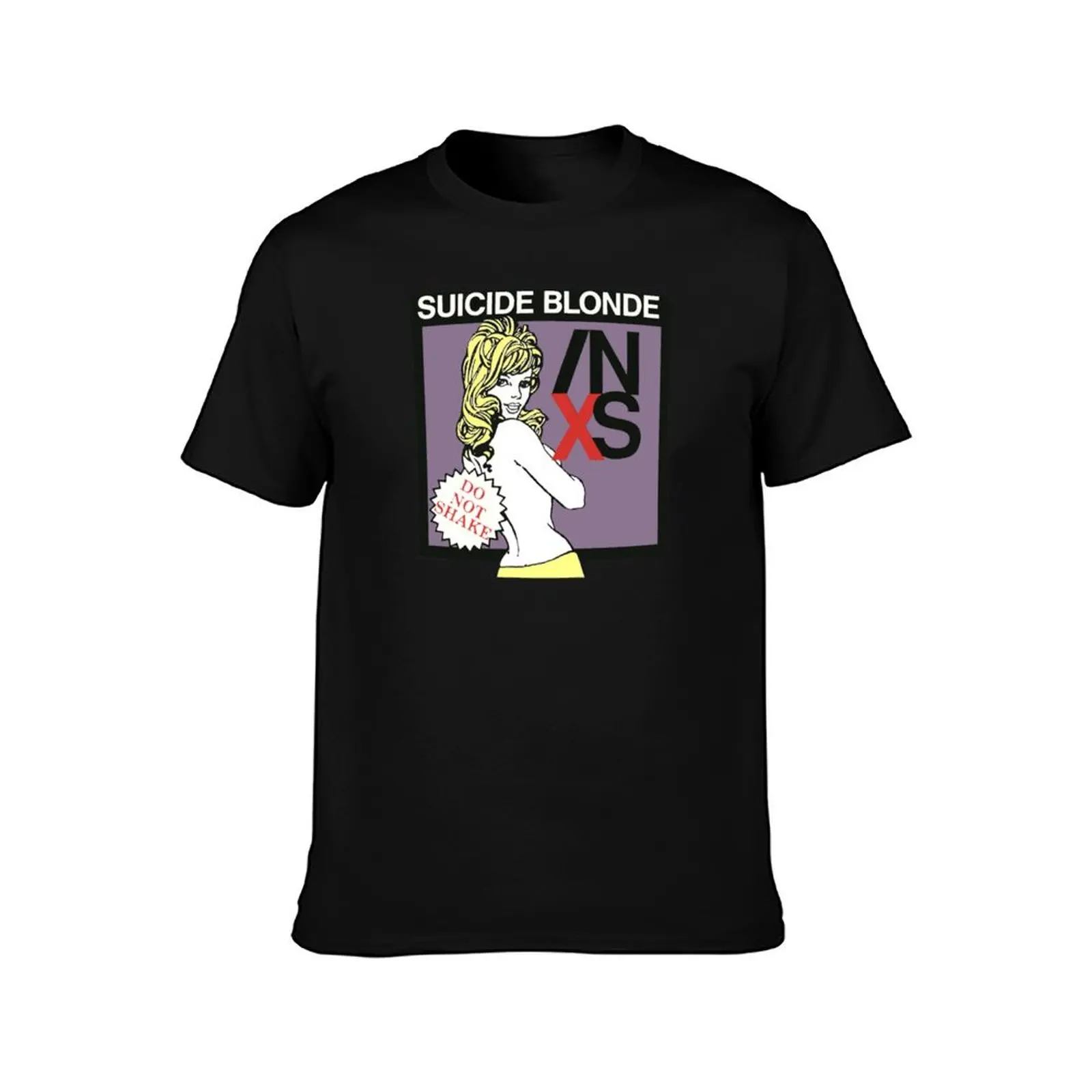 suicide blonde do not shake T-Shirt Big Size Short Sleeve Casual Top T-Shirt