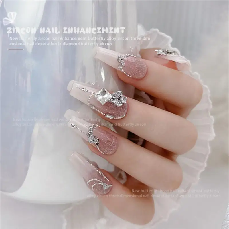 Unique Cubic Zirconia Fashionable Nail Jewelry Shiny Elegant Limited Edition Nail Art Most Popular Eye-catching