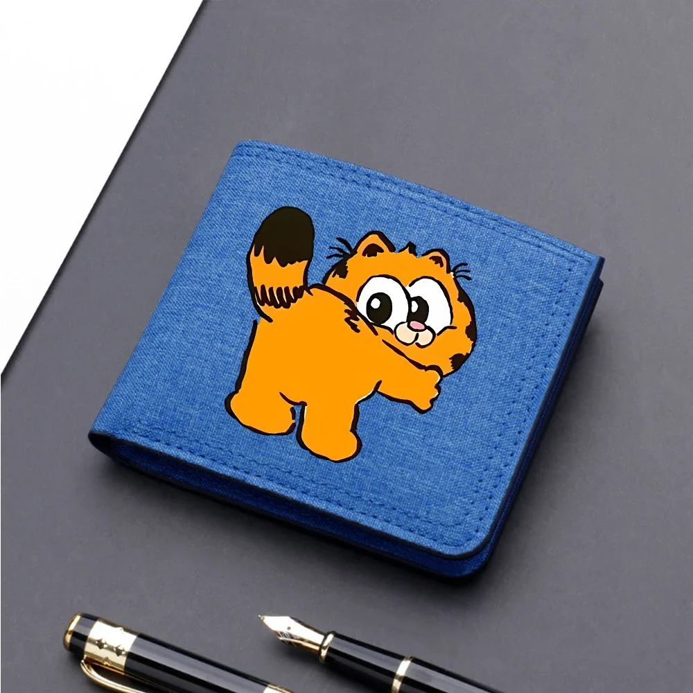 Garfields portamonete Odies portafoglio portafogli Cartoon Portable Cute Anime borsa corta borsa da viaggio porta carte regali di compleanno