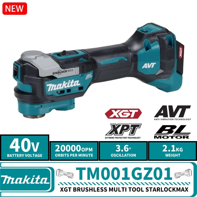 Makita TM001GZ01 Brushless Cordless Multi Tool StarlockMax XGT 40V Lithium Power Tools