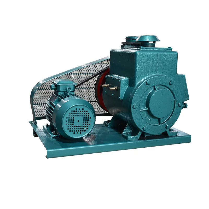 2X Type Oilless Rotary Vane Vacuum Pump 60Hz Frequency 10 Horsepower 3 Inch Outlet Size for Metering Liquids High Low Pressure