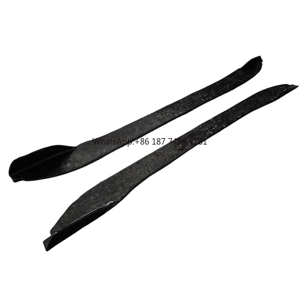 

Used for 13-19 . F-TYPE Forged Carbon Fiber Side Skirts Spoilers Diffusers Body Kit