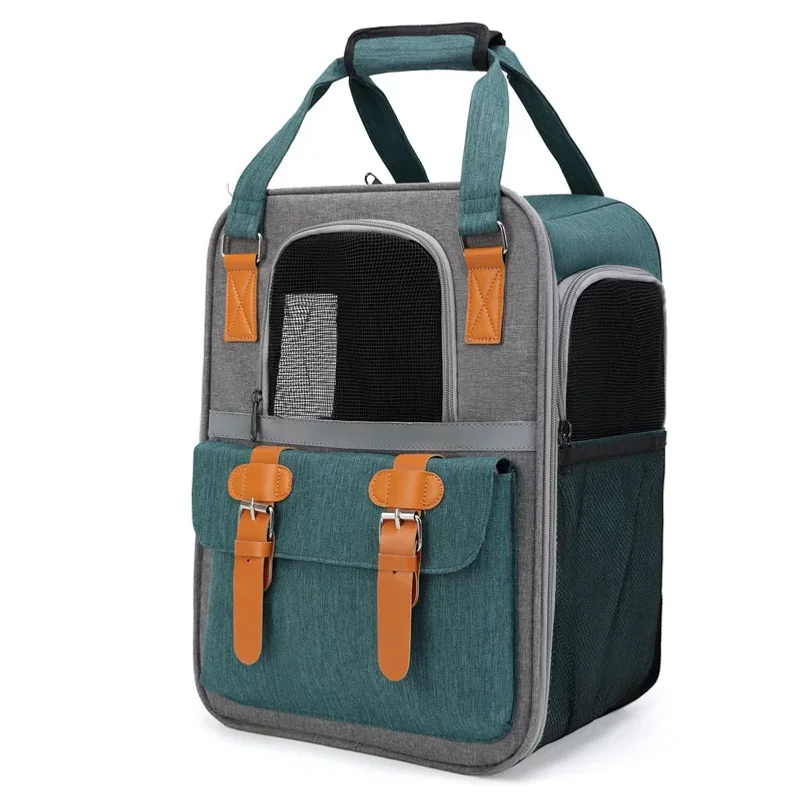 Pet Cat Bag Out Portable Large Capacity Backpack Space Capsule Canvas Breathable Backpack Medium and Small Dog