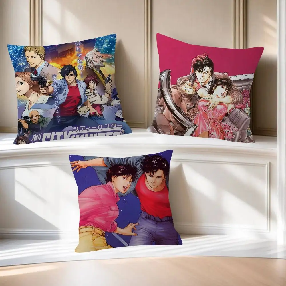 C-city hunter P-PRIVATE EYES  Pillow Covers Cartoon Sofa Dec