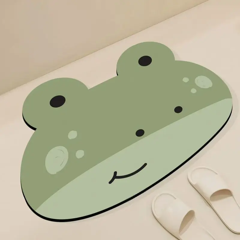  سجادة حمام VIKAMA غير منتظمة، ممسحة فائقة الامتصاص وغير قابلة للانزلاق لمدخل مرحاض الحمام، سجادة أرضية سريعة الجفاف ومضادة للانزلاق #4