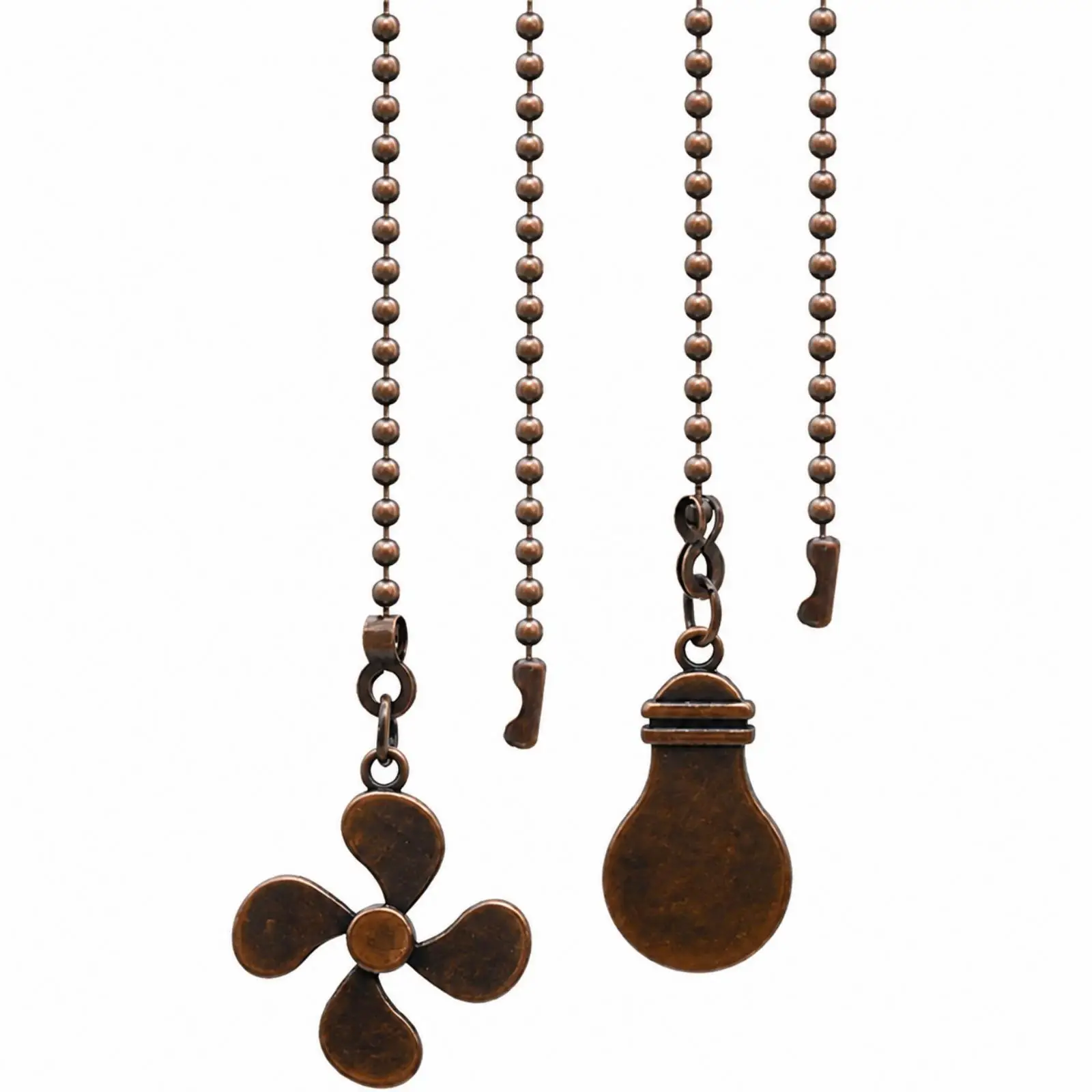 Overhead Fan Fan Pull Chain Set with Light Bulb and Fan Ornaments Replacement