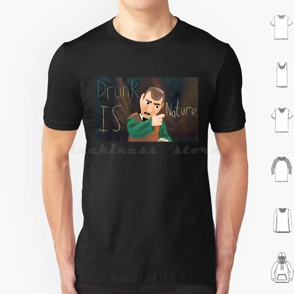 Drunk Is Nature-Moral Orel T Shirt Men Women Kids 6Xl Moral Orel Adult Swim Orel Puppington Orel Moral Clay Puppington Cartoons