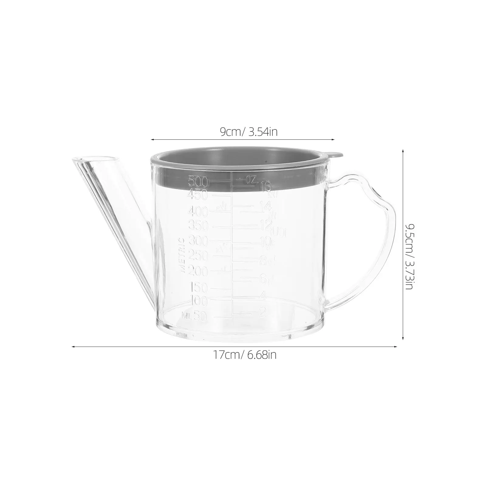 Kitchen Fat Separator with Built-in Strainer Clear See-Through Design Oil Storage Container for Cooking Oil Vinegar Storage