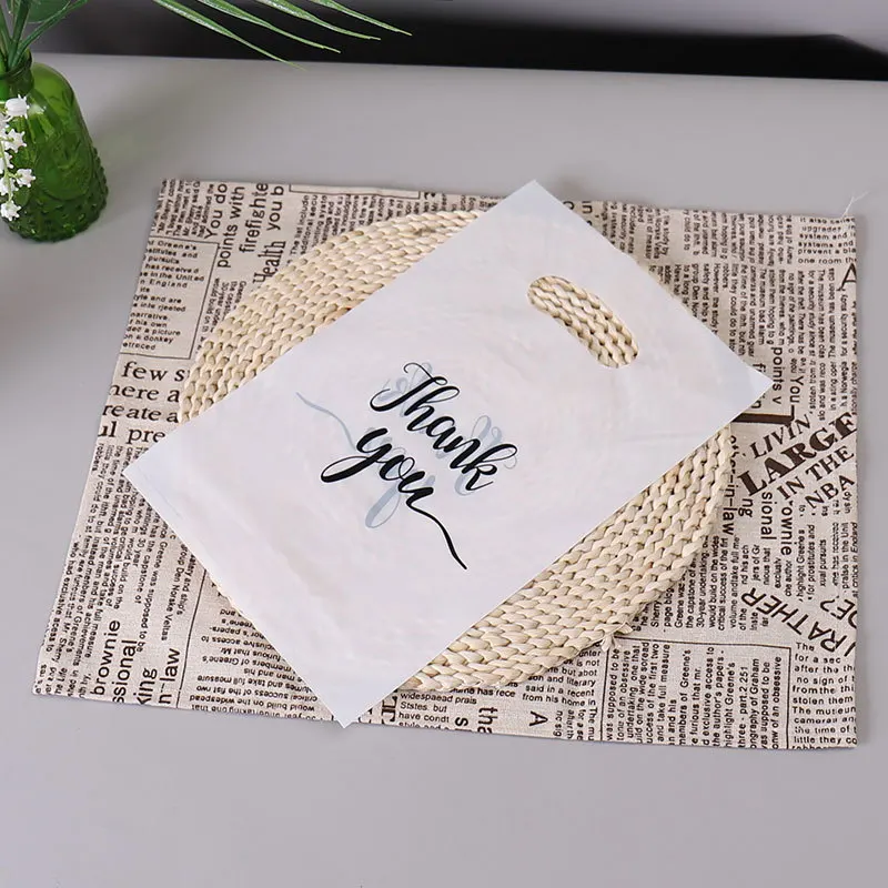 10/50/100 Stück Dankeschön-Geschenktüte aus Kunststoff, Einkaufstasche, Süßigkeitentüten, Geburtstag, Hochzeit, Party, Gastgeschenke, Süßigkeiten-Plätzchenverpackungen – Detail 9