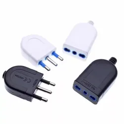 Italian Three Pin Detachable Assembly Male/Female Connector 16A250V Chilean Plug Uruguay Socket