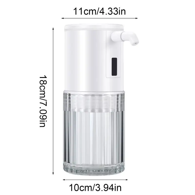 Electric Mouthwash Dispenser Touchless Mouthwash Container Rechargeable Countertop Mouth Wash Container 3-Mode Glass Mouth Pump