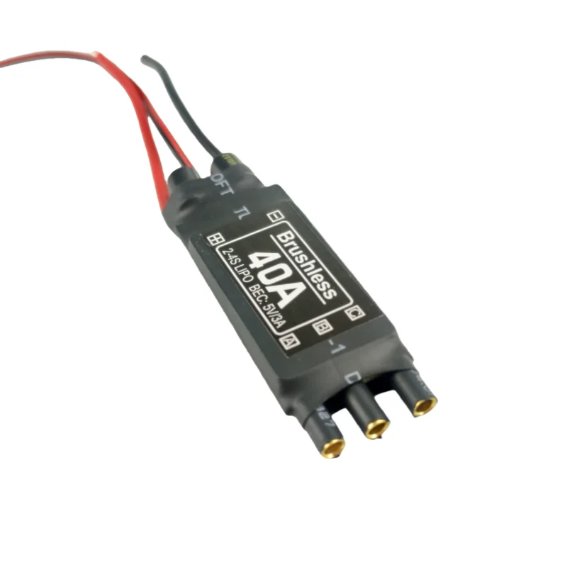ตัวควบคุมความเร็วแบบไร้แปรงถ่าน ESC 30A/40A ระยะสั้น 2-4S พร้อม BEC 5V 2A/3A สำหรับโดรน RC FPV ควอดคอปเตอร์ เครื่องบินบังคับวิทยุ และมัลติโรเตอร์