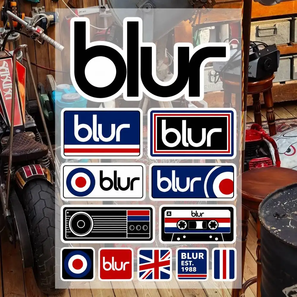 B-lur 2 Aesthetic Graffiti Stickers Waterproof PVC Decals for Car Motorcycle Skateboard Helmet Notebook