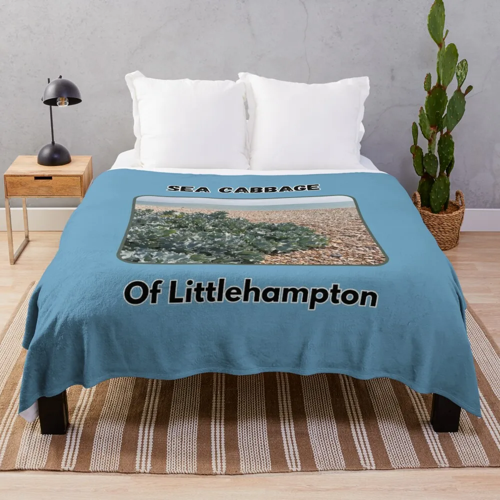 

Littlehampton Sea Cabbage T Shirt from the beach Throw Blanket Fashion Sofas Moving Sleeping Bag Large Blankets