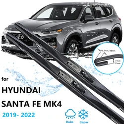 For Hyundai Santa Fe Classic MK4 TM 2019 2020 2021 2022 Accessories Auto Front Rear Wiper Blades Set Arm Rubber Cleaning Parts