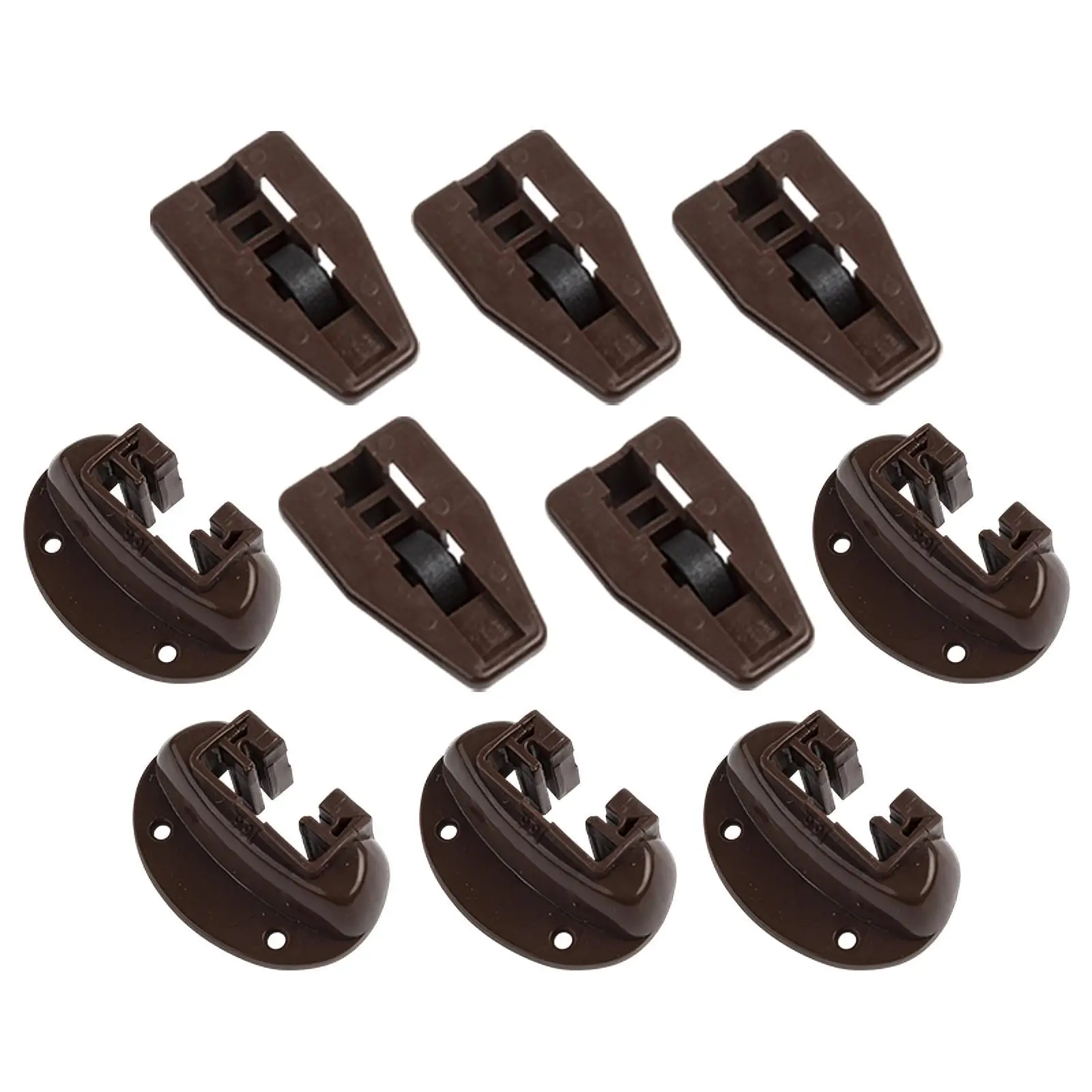 

Five Sets Drawer Slide Track Guide Glide Drawer Stop with Roller for Center Mount Drawer NightStand Drawers Kenlin Rite-trak II